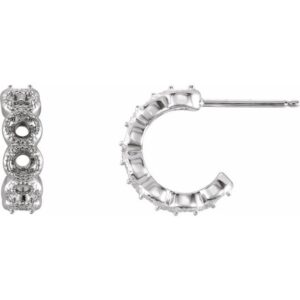 Accented Hoop Earrings