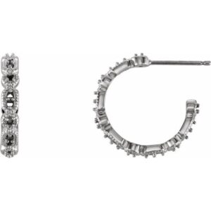 Accented Hoop Earrings