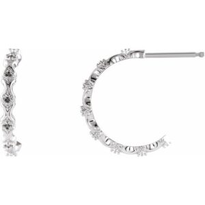 Accented Hoop Earrings