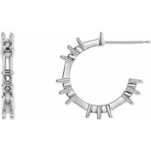 Accented Hoop Earrings