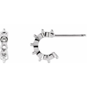 Accented Hoop Earrings