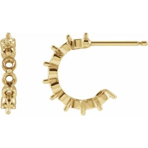 Accented Hoop Earrings