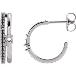 Accented Hoop Earrings
