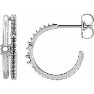 Accented Hoop Earrings
