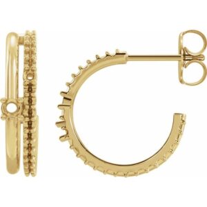 Accented Hoop Earrings