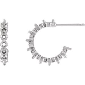 Accented Hoop Earrings