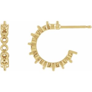 Accented Hoop Earrings