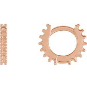 Accented Huggie Earrings