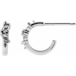 Accented Huggie Earrings