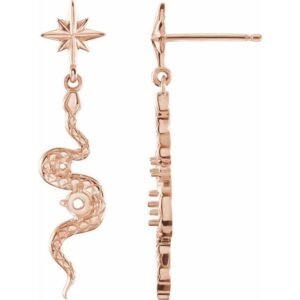 Accented Snake Earrings