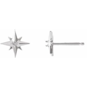 Accented Star Earrings
