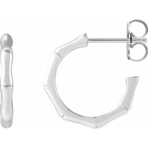Bamboo Hoop Earrings
