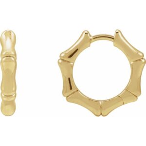 Bamboo Hoop Earrings