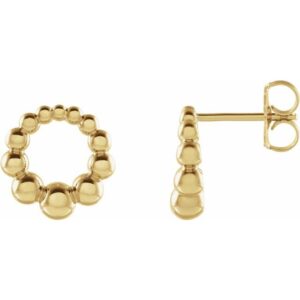 Beaded Circle Earrings