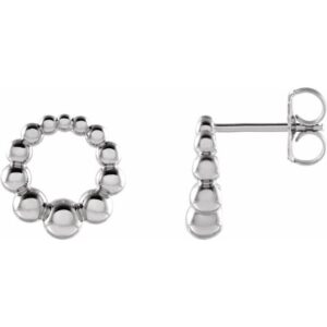 Beaded Circle Earrings