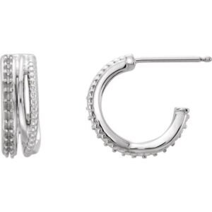 Beaded Hoop Earrings