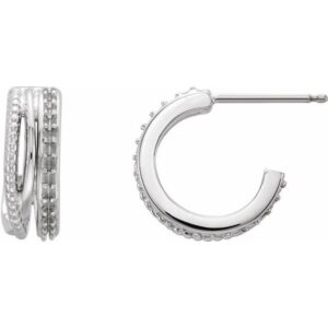 Beaded Hoop Earrings