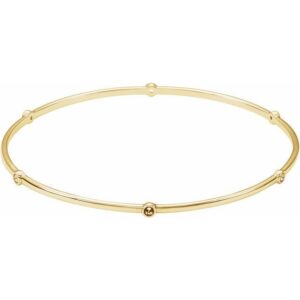 Bezel-Set Bangle Bracelet