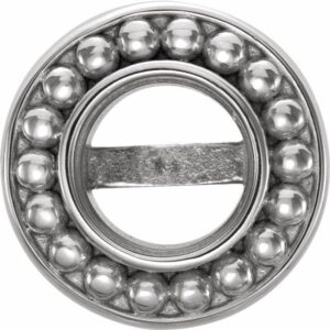 Bezel-Set Beaded Earrings