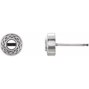 Bezel-Set Earrings