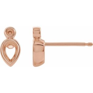 Bezel-Set Earrings