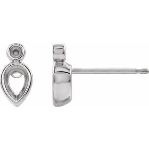 Bezel-Set Earrings