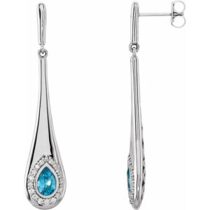 Bezel-Set Halo-Style Earrings