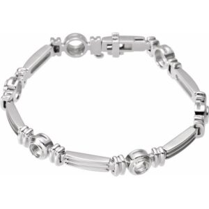 Bezel-Set Line Bracelet