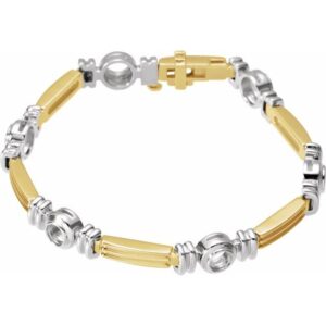 Bezel-Set Line Bracelet