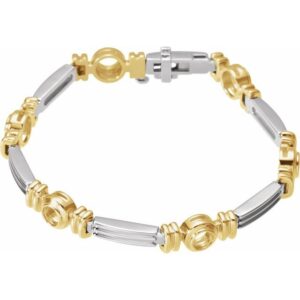 Bezel-Set Line Bracelet