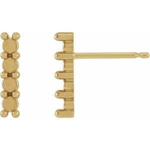 Cabochon Bar Earrings