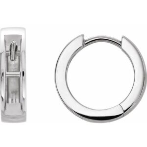 Channel-Set Hoop Earrings