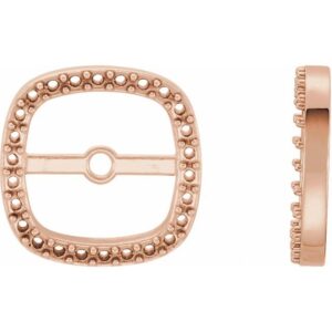 Cushion Frame Halo-Style Earring Jackets