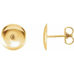 Domed Circle Earrings
