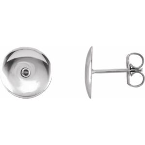 Domed Circle Earrings