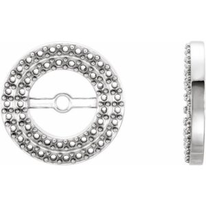 Double Halo-Style Earring Jackets