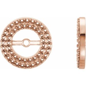 Double Halo-Style Earring Jackets