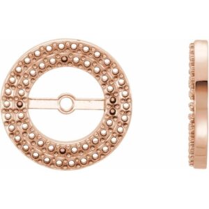 Double Halo-Style Earring Jackets