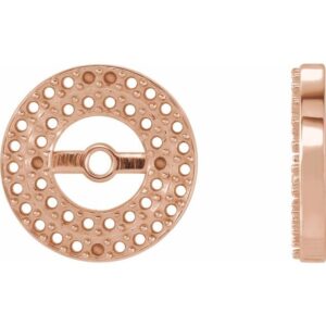 Double Halo-Style Earring Jackets