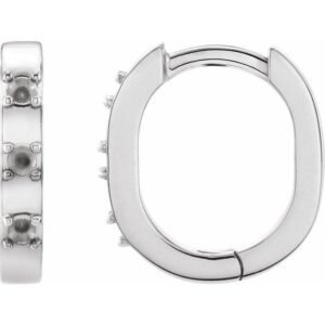 Elongated Hoop Earrings