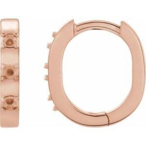 Elongated Hoop Earrings