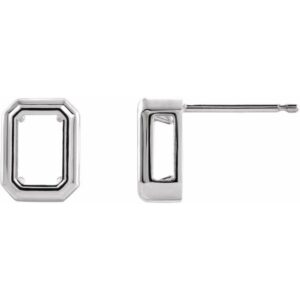 Emerald Solitaire Earrings