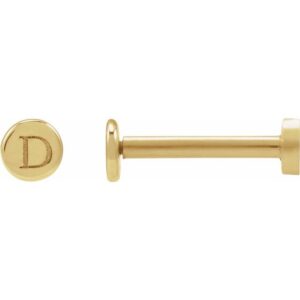 Engravable Disc Earrings