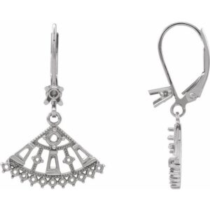 Fan Lever Back Earrings