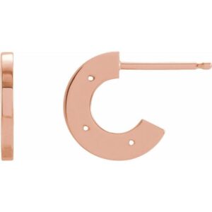 Flat Gypsy-Set Hoop Earrings