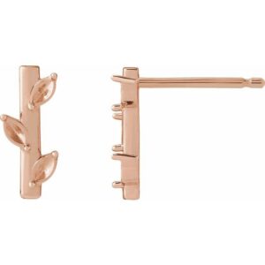 Floral Bar Earrings