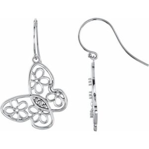 Floral Butterfly Earrings