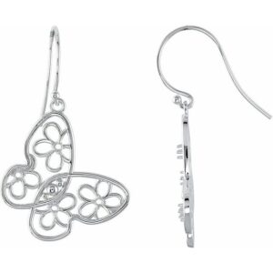 Floral Butterfly Earrings