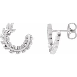 Floral Hoop Earring