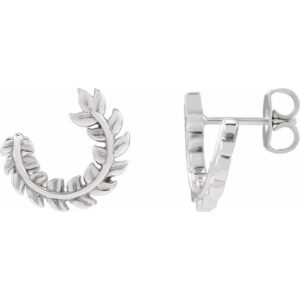 Floral Hoop Earring